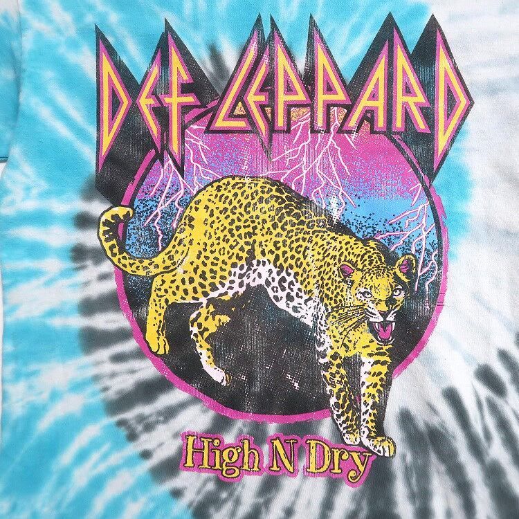 デフレパード バンド Leppard 中古 XXL 半袖 古着 DEF LEPPARD バンドT