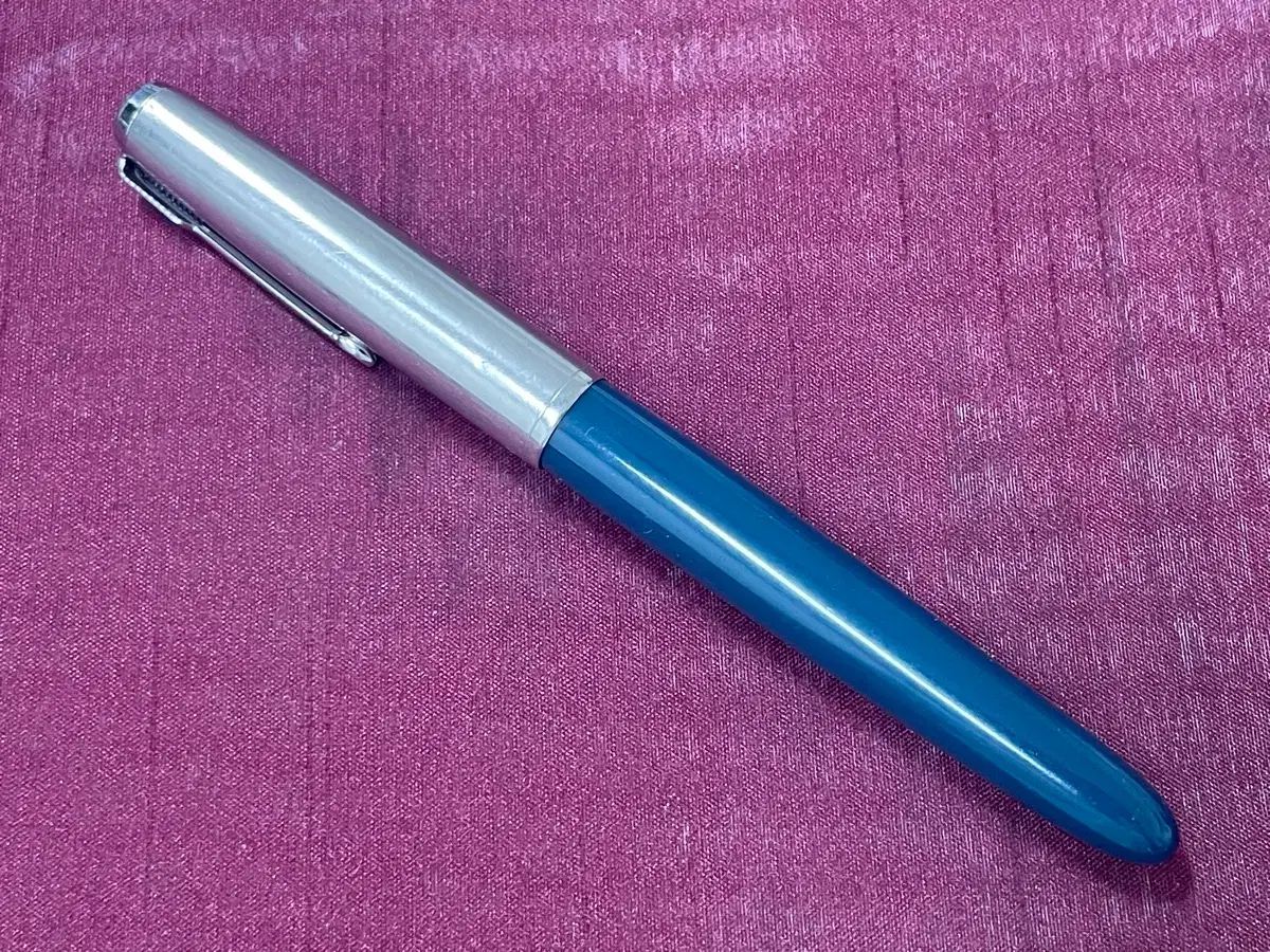 パーカ 万年筆 51 ラストラルロイ キャップ ティル ブルー 14K Fニブ