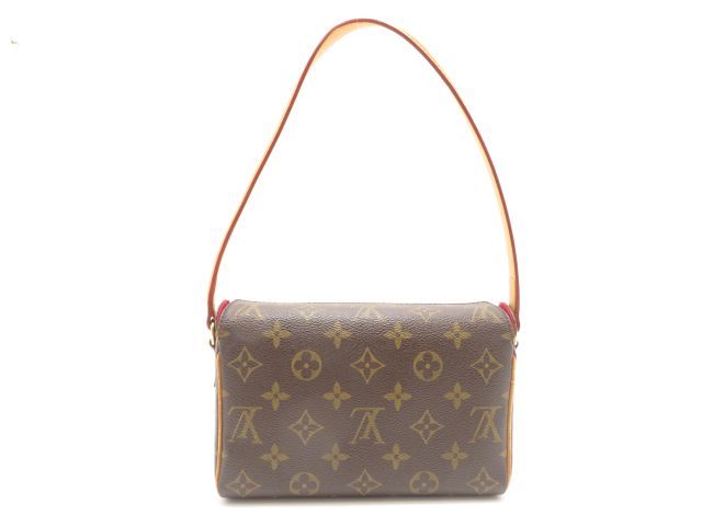 LOUIS VUITTON ルイ・ヴィトン バッグ レシタル モノグラム ﾊﾞｯｸﾞ M51900 ショルダーバッグ モノグラムキャンバス ブラウン レディース【中古】