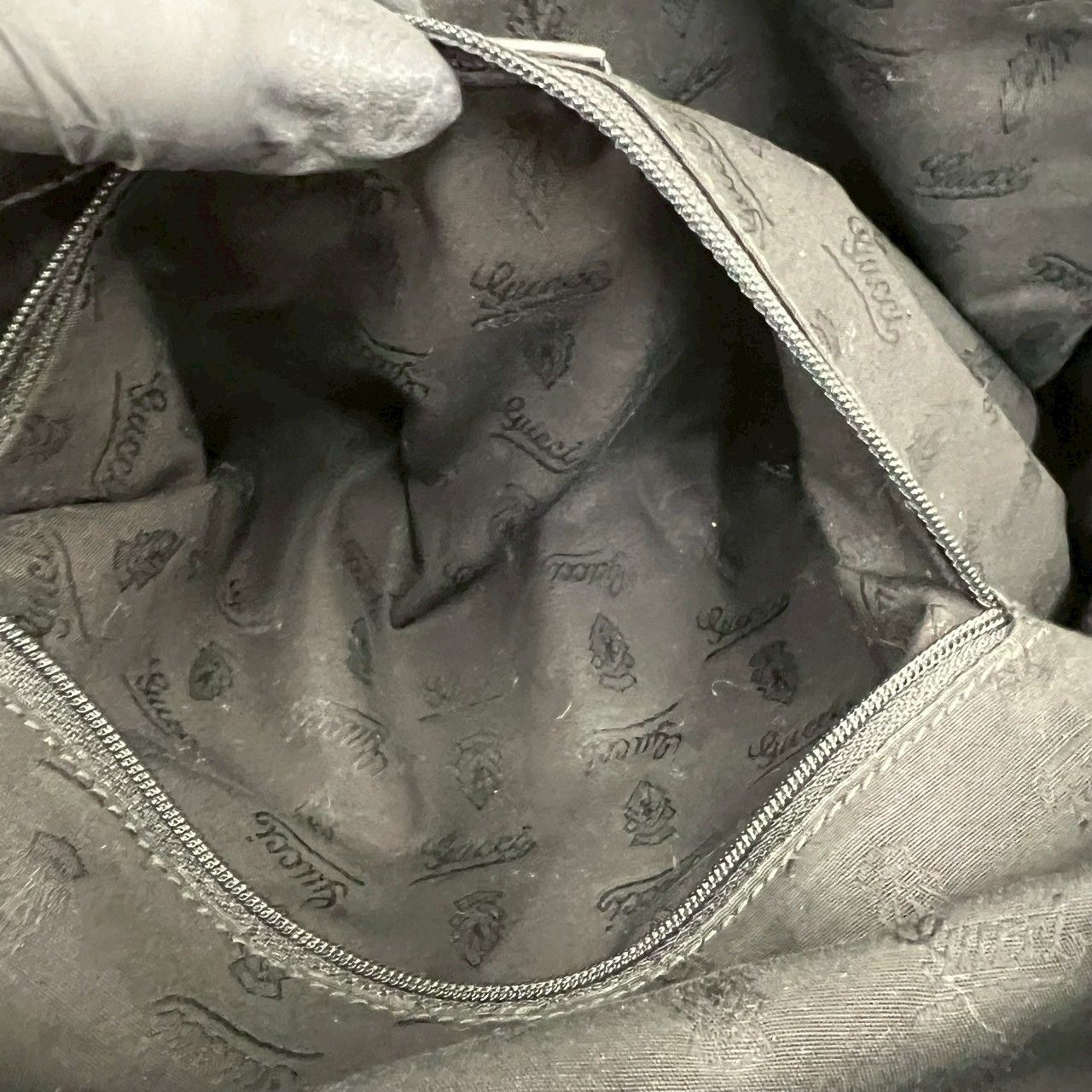 極 美品 GUCCI グッチ スーキー シマ レザー 本革 2way ハンドバッグ