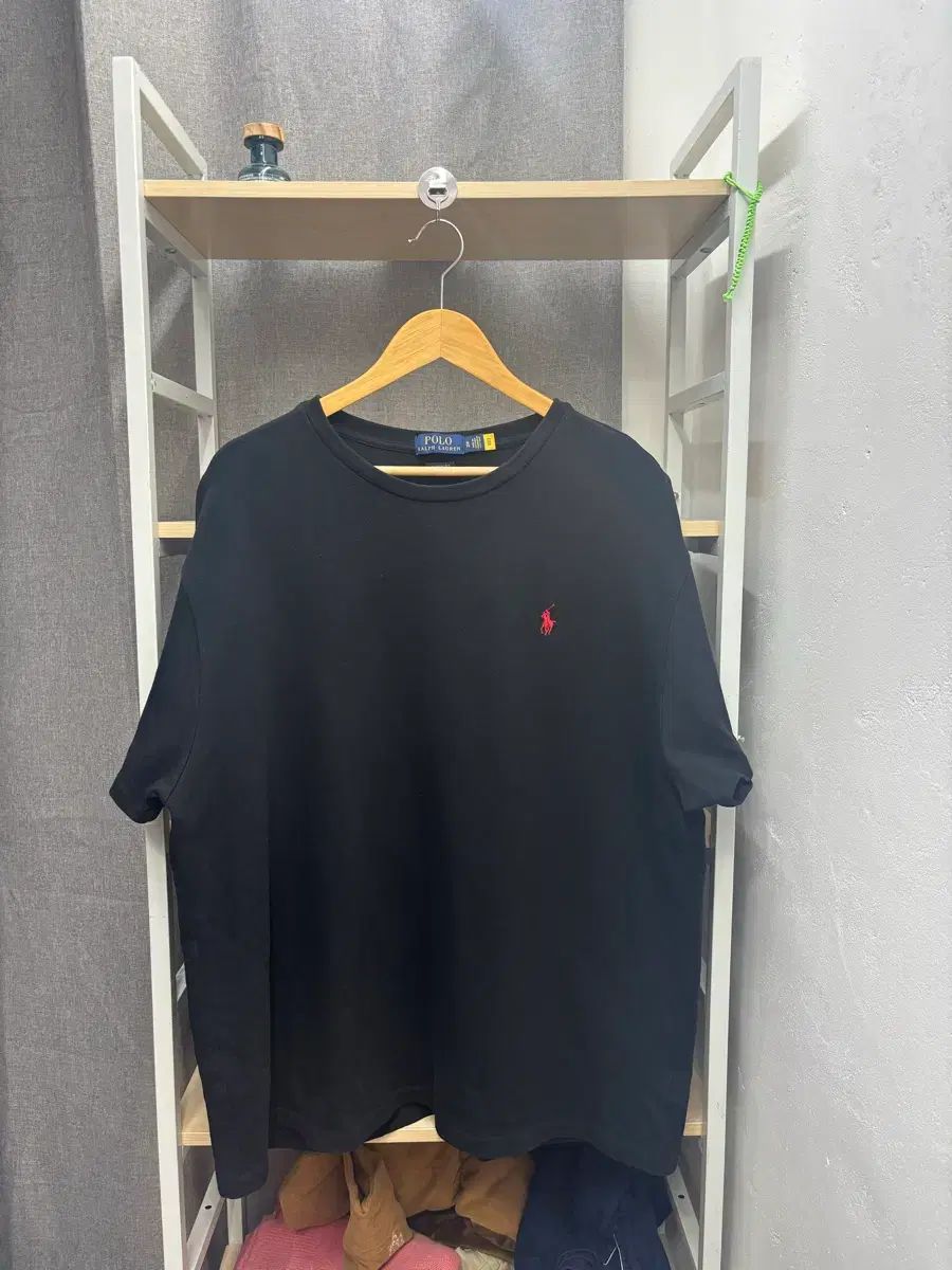 QR新モデル ポロ ラルフローレン ブラック 半袖Tシャツ HARD素材