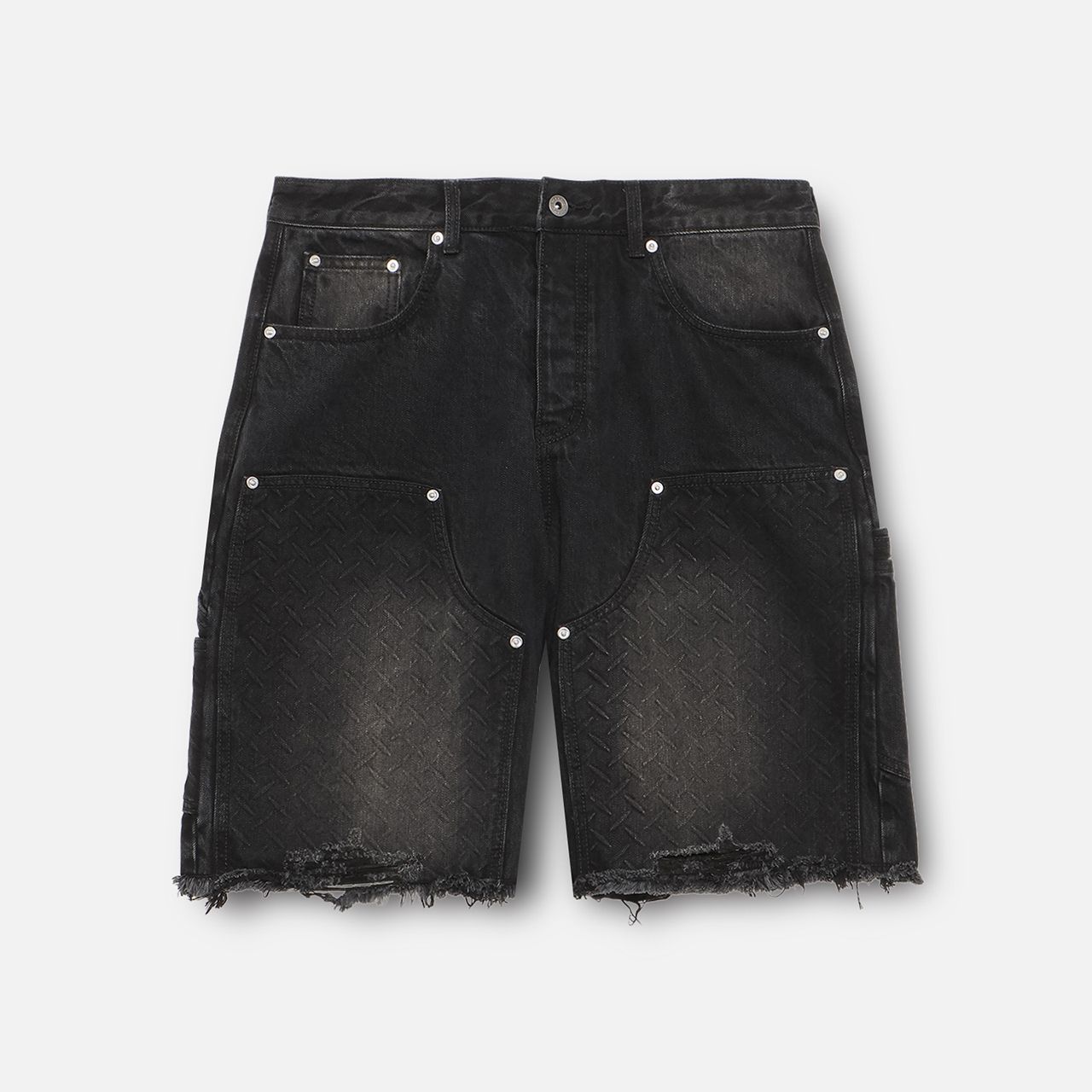 MLVINCE メルヴィンス DOUBLE KNEE HOLSTER SHORTS BLACK ダブルニーショーツ ハーフパンツ ストリートファッション