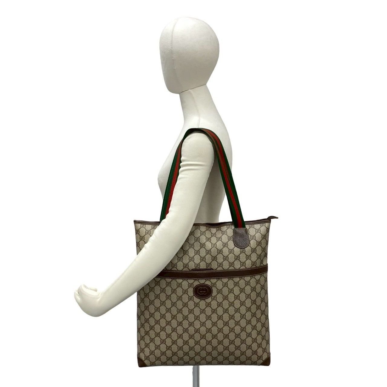 極 美品 GUCCI グッチ オールドグッチ ヴィンテージ シェリーライン GG