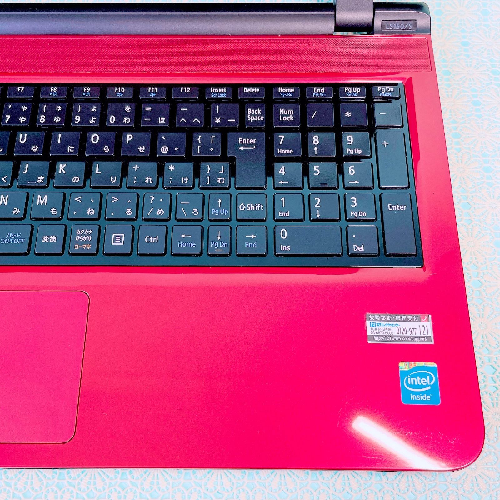 訳あり NEC Lavie 赤 薄型ノートPC Windows11 カメラ付 - メルカリ
