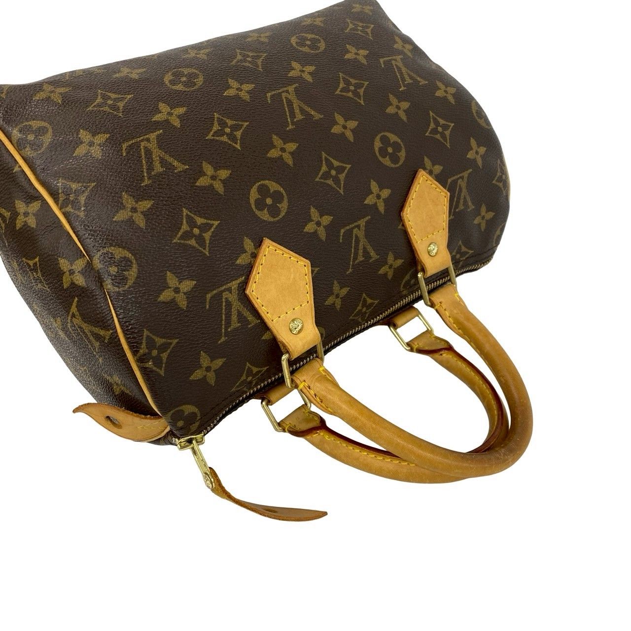 極 美品 LOUIS VUITTON ルイヴィトン スピーディ 25 モノグラム レザー