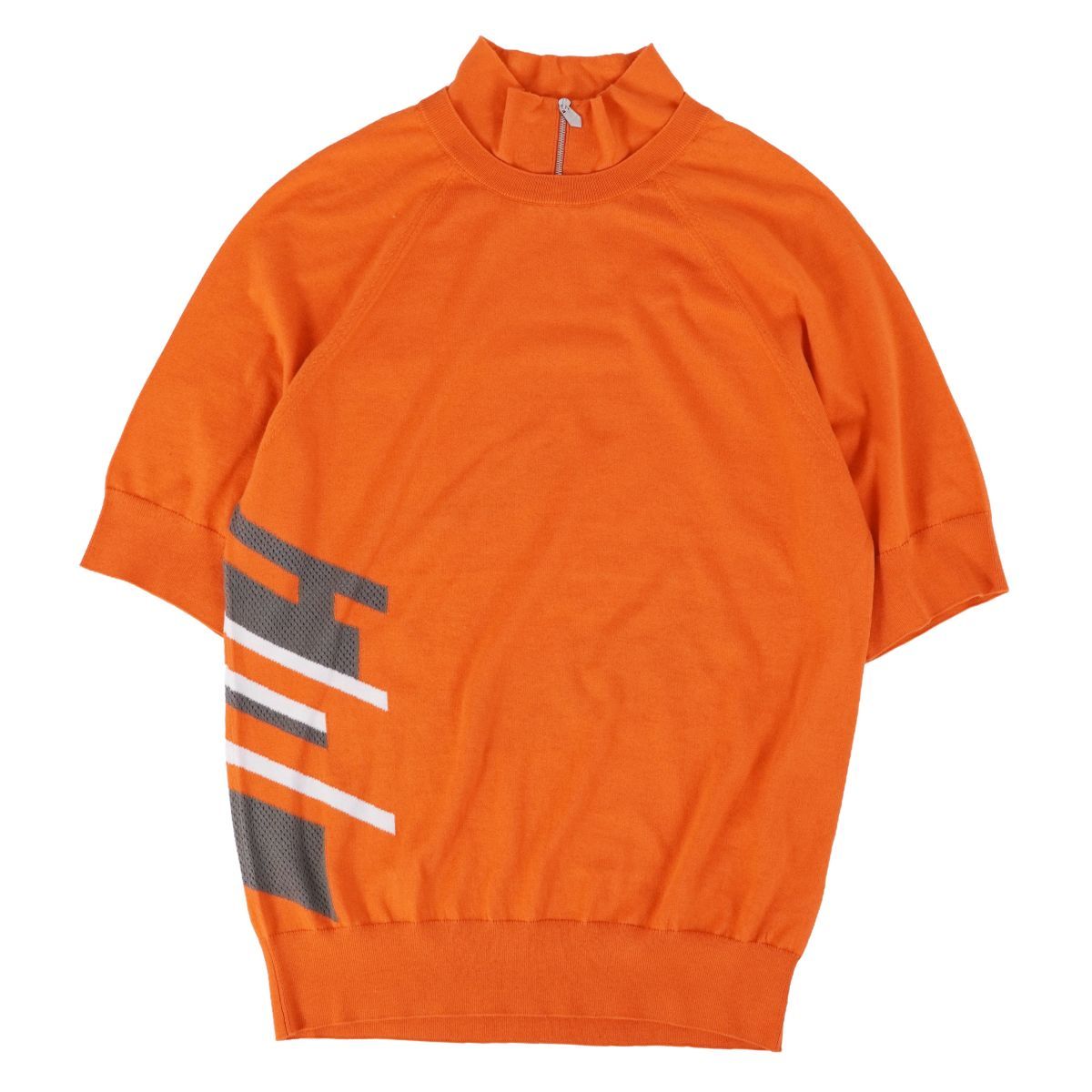 未使用 エルメス HERMES 21SS ニット セーター ショートスリーブ ネ