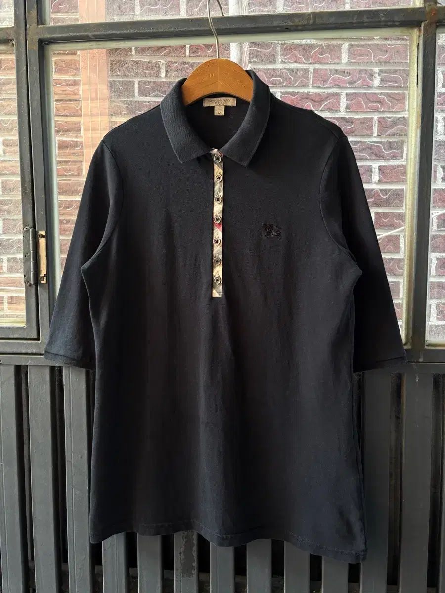 バーバリー ブラック ノヴァチェック カラ PK Tシャツ BURBERRY BRIT