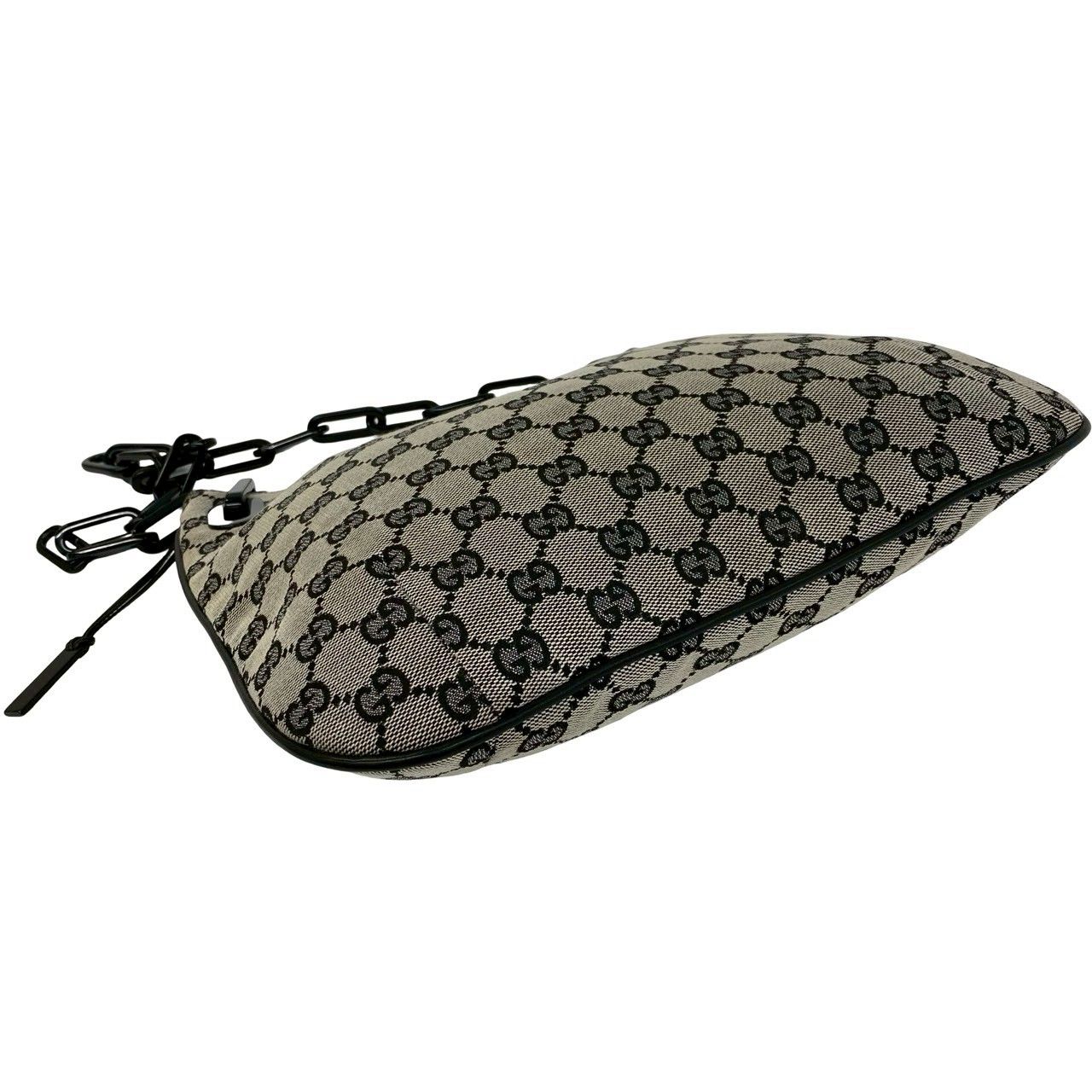 レアヴィンテージGUCCI ハンドバッグ リング キャンバス レザーグッチ 極 美品 GUCCI グッチ オールドグッチ ヴィンテージ GG キャンバス 柄