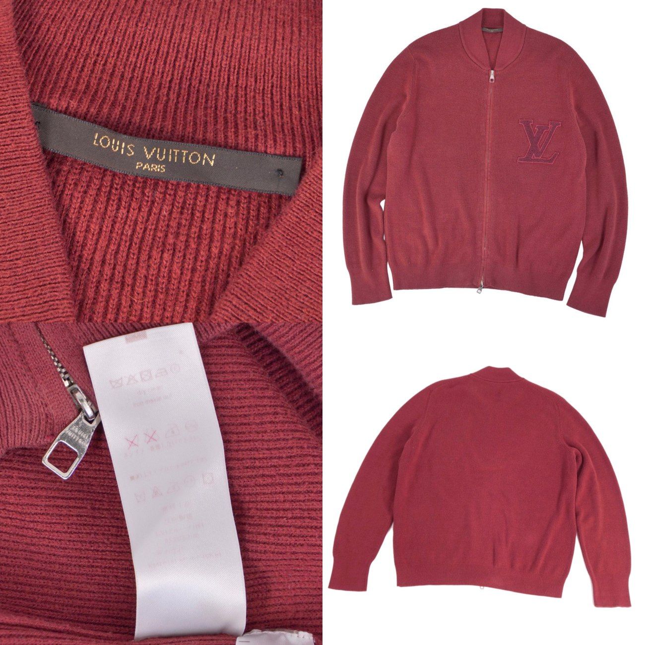 美品 ルイヴィトン LOUIS VUITTON ドライバーズニット カーディガン 