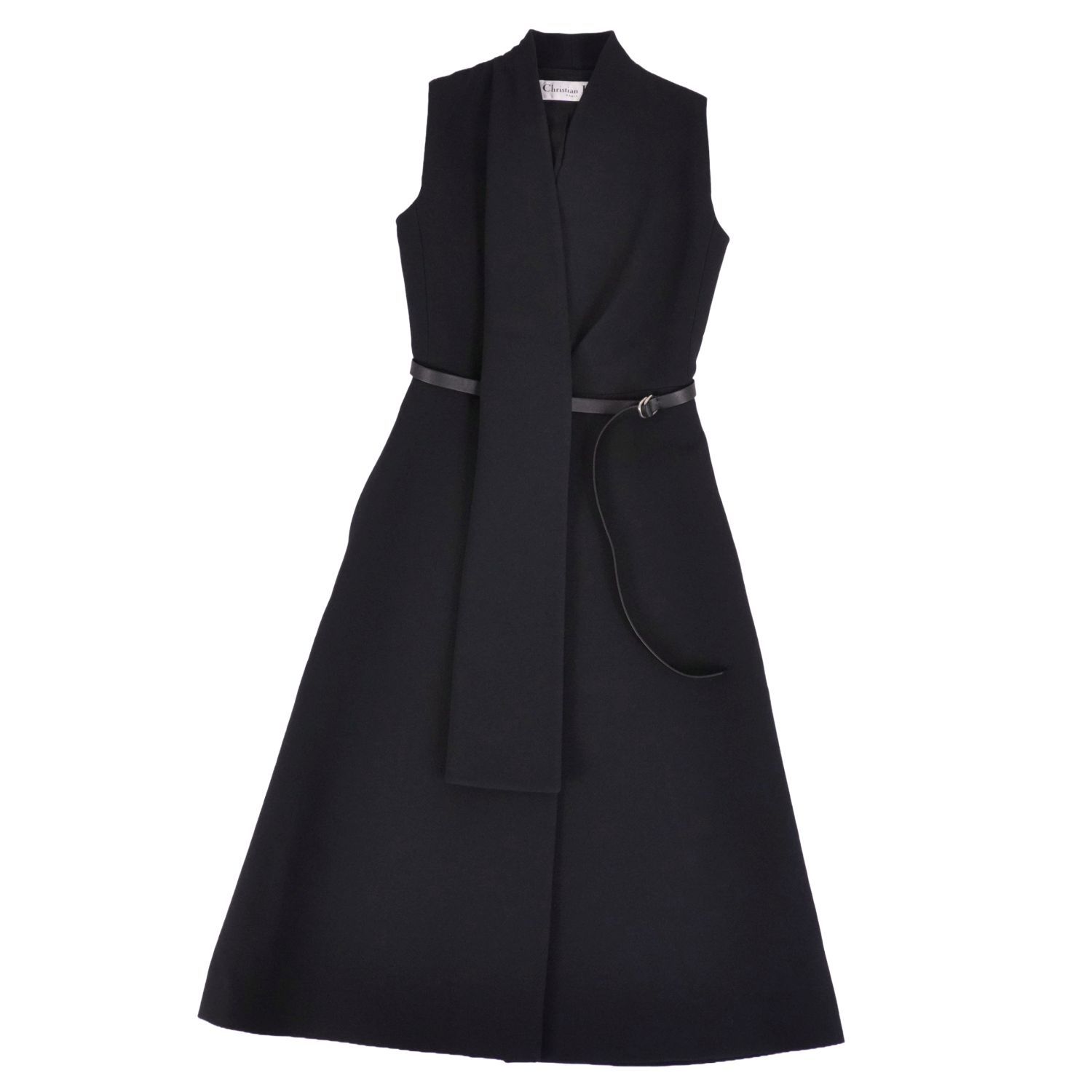 極美品 クリスチャンディオール Christian Dior ワンピース ベルト