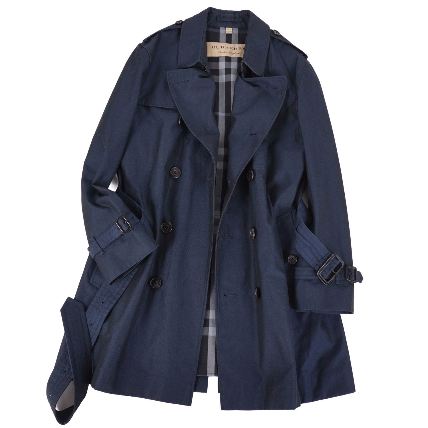 極美品 バーバリー BURBERRY コート トレンチコート コットン100