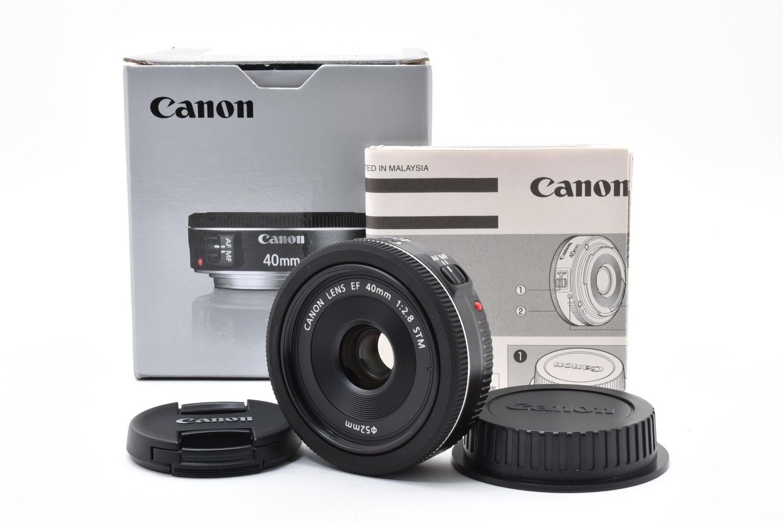 #5218 キヤノン Canon EF 40mm f/2.8 STM Pancake AF レンズ [動作確認済]