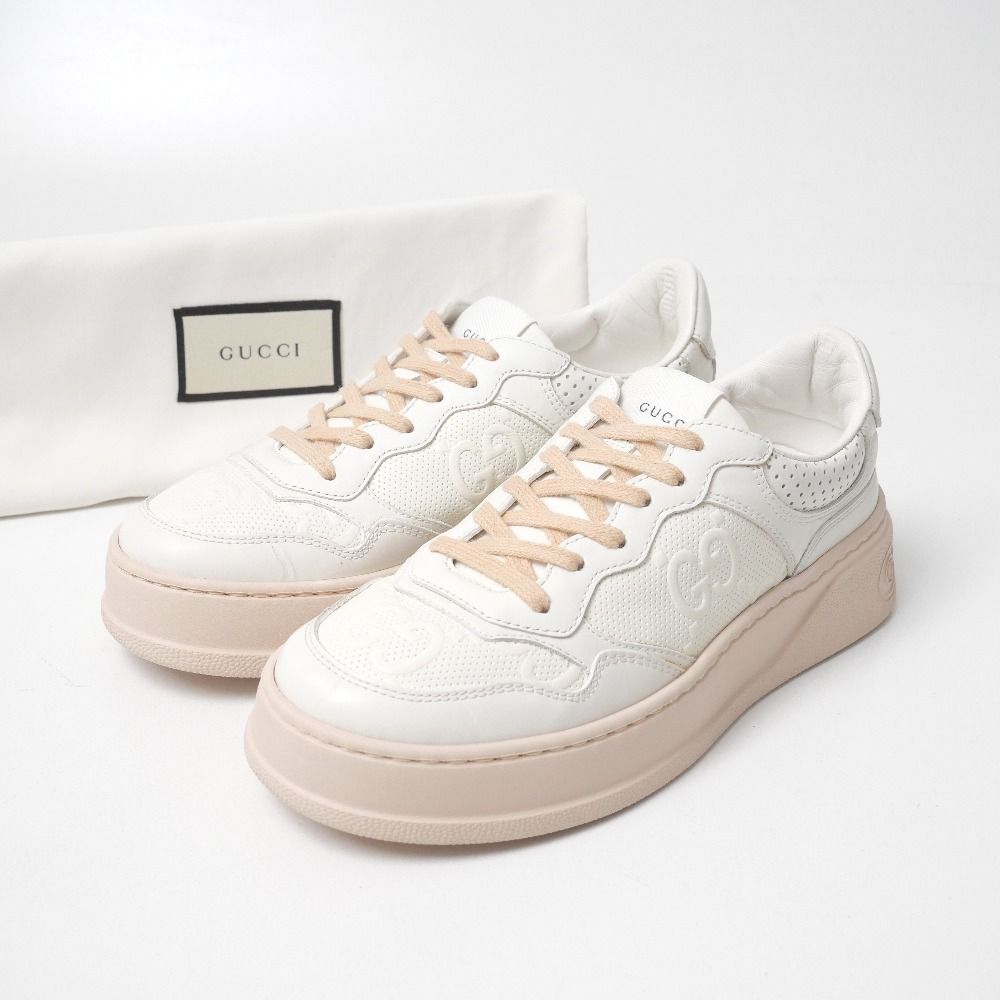 GUCCI グッチ スニーカー サイズ36 1/2 GG ローカット チャンキーソール ブランド古着【中古】20260617/RA9872