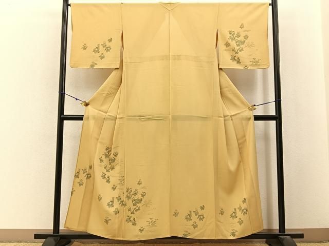平和屋着物＊夏物　訪問着　絽　手描き　人物文　正絹　逸品　BAAX6930hj