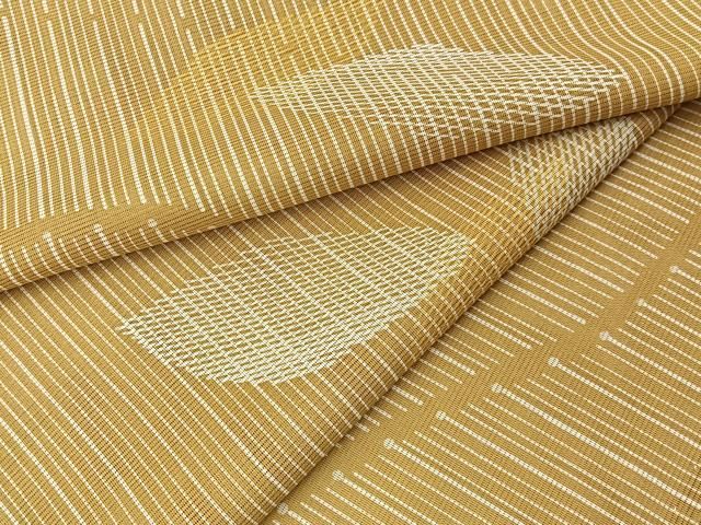 平和屋着物＊夏物　小紋　絽　舞葉文　洗える着物　BAAX6973hj