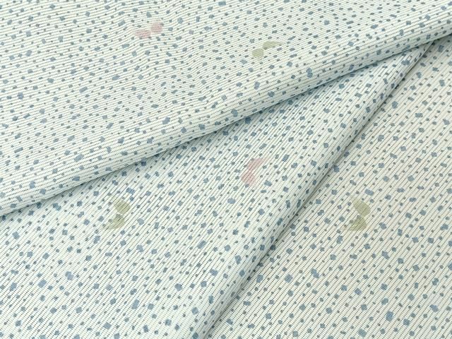 平和屋着物＊夏物　小紋　絽　舞蝶文　洗える着物　BAAX6974hj