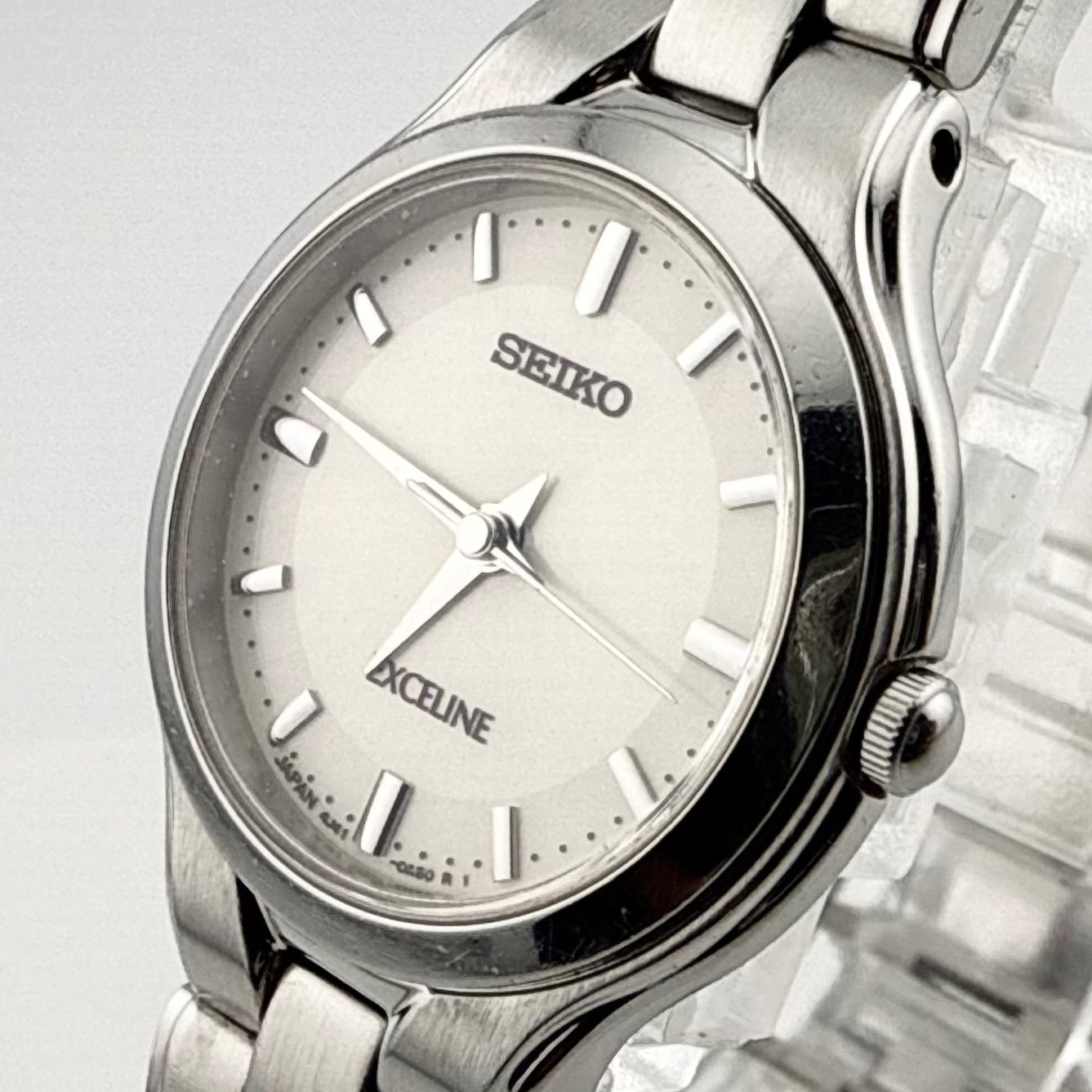 SEIKO 4J41-0A50 セイコー　EXCELINE エクセリーヌ　レディース　腕時計 クォーツ 稼働品 電池交換済み 【S45】 7,184円