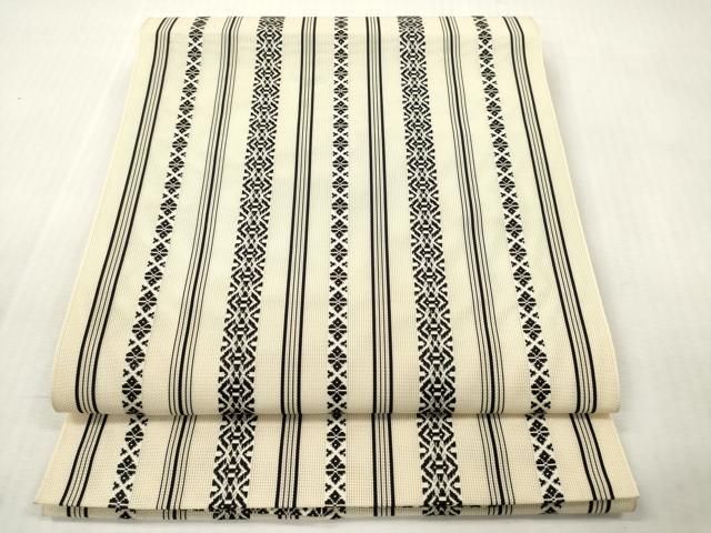 平和屋着物＊夏物　本場筑前博多織　八寸名古屋帯　紗献上　正絹　逸品　未使用　DABF0468ea