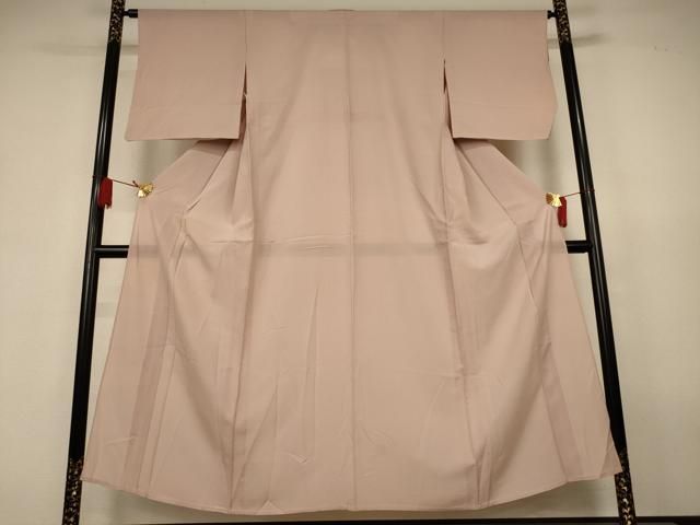 平和屋着物＊夏物　色無地　絽　洗柿色　正絹　逸品　AABJ9145jd