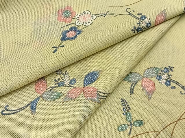 平和屋着物＊夏物　小紋　絽　吹き寄せ文　洗える着物　BAAX6876hj 15,210円