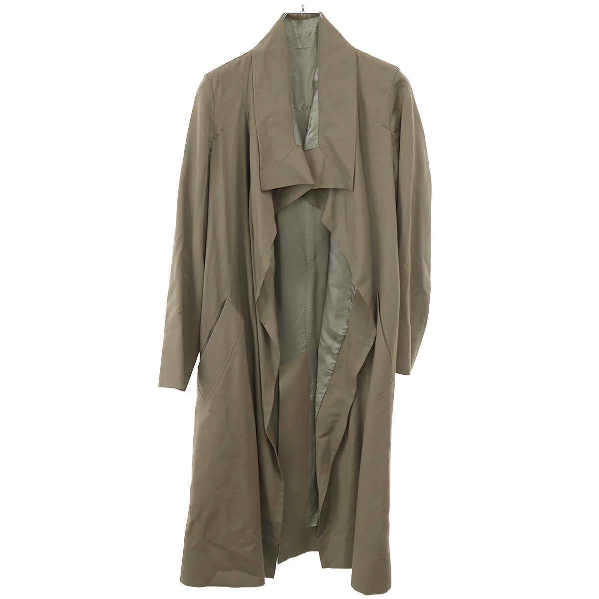Rick Owens リックオウエンス ベルテッドロングコート RO1702 カーキ