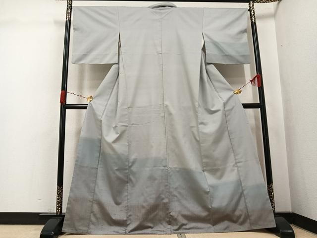 平和屋着物●訪問着　紬地　霞文　正絹　逸品　AABJ9336ph