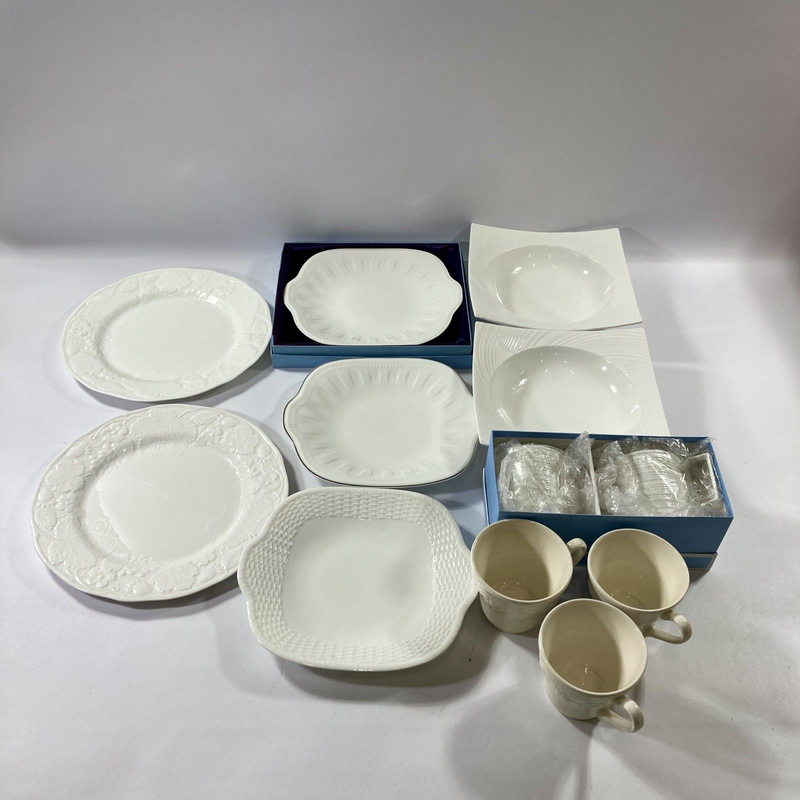  食器セット 7点 ホワイト ストロベリー&バイン ☆ ストロベリー＆バイン ホワイトプレート WEDGWOOD ウェッジウッド