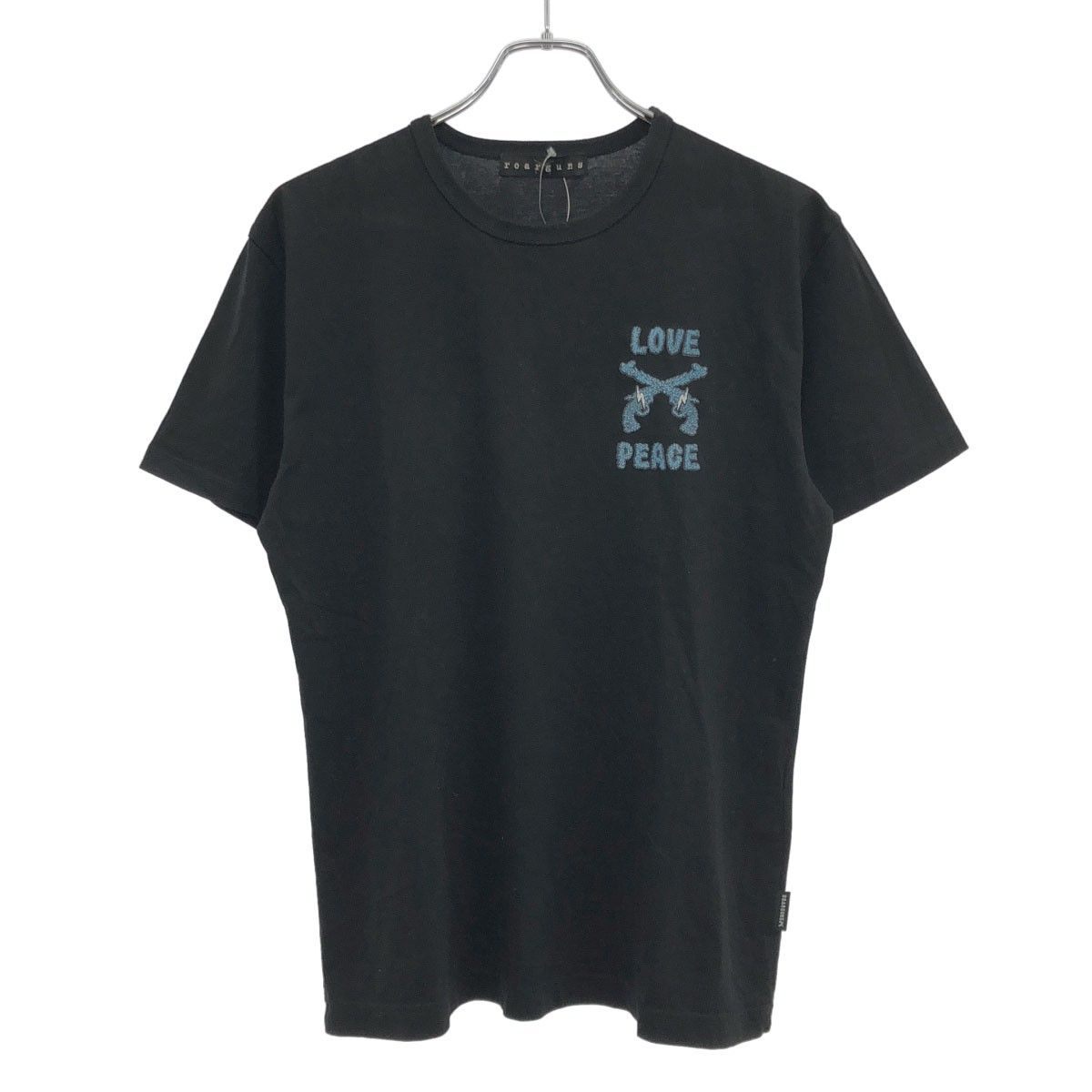 roarguns ロアーガンズ 22SS LOVE&PEACE ロゴワッペンクルーネックT 