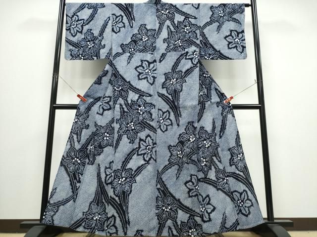 平和屋着物∴夏物　浴衣　有松鳴海絞り　百合　綿　逸品　CABJ0040ng 33,800円