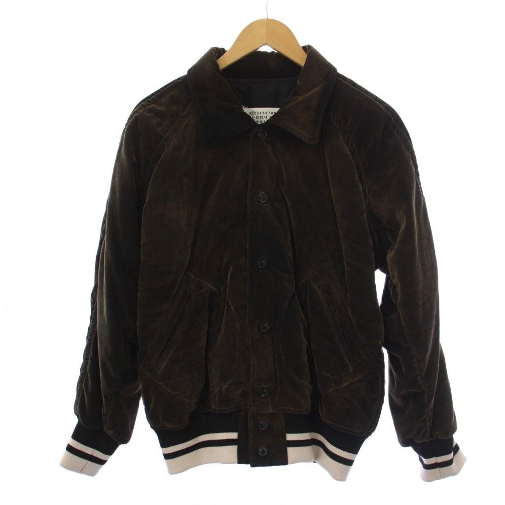 メゾンマルジェラ Maison Margiela 22AW Velvet bomber jacket