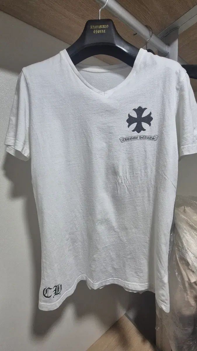 CHROME HAEATS クロムハーツ メンズ 半袖Tシャツ Vネック 白 M サイズ 出品