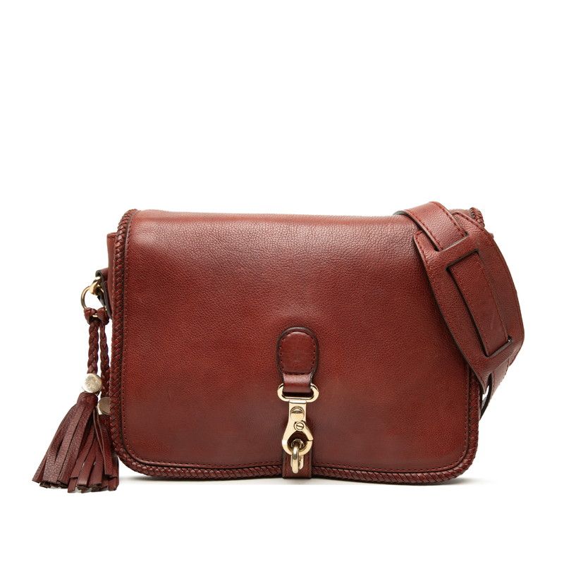 グッチ マラケシュ ショルダーバッグ 257024 ブラウン ボルドー レザー レディース GUCCI【1-0270861】