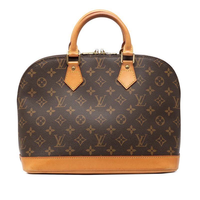 ルイ ヴィトン モノグラム アルマPM ハンドバッグ M51130 ブラウン PVC レザー レディース LOUIS VUITTON【1-0273451】