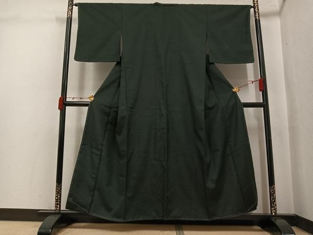 平和屋着物●訪問着　紬地　斜縞　黒地　さが美扱い　正絹　逸品　未使用　AABJ9323ph 27,885円