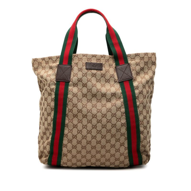 グッチ GGキャンバス トートバッグ 189669 ベージュ キャンバス レザー レディース GUCCI【1-0274357】 42,120円