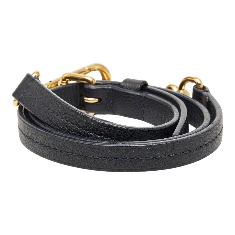 LOUIS VUITTON ルイヴィトン　レザー　ショルダーストラップ ルイ ヴィトン ショルダーストラップ ネイビー レザー レディース