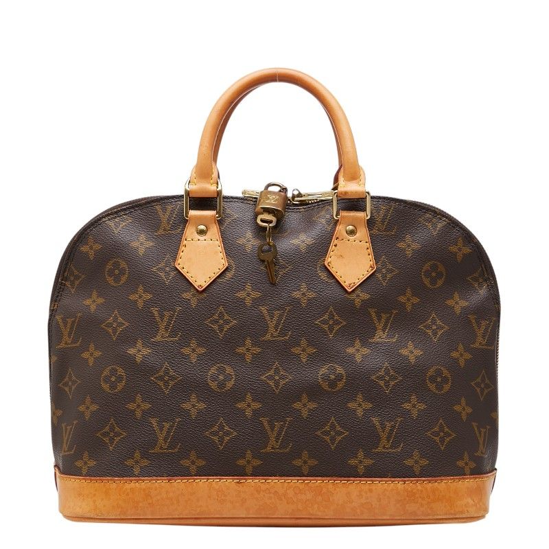 ルイ ヴィトン モノグラム アルマ 旧型 ハンドバッグ M51130 ブラウン PVC レザー レディース LOUIS VUITTON【228-77100】