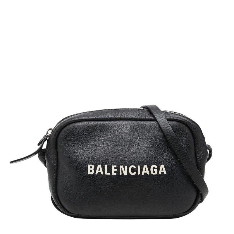 バレンシアガ エブリデイ カメラバッグ XS 斜め掛け ショルダーバッグ 489809 ブラック レザー レディース BALENCIAGA【228-77364】