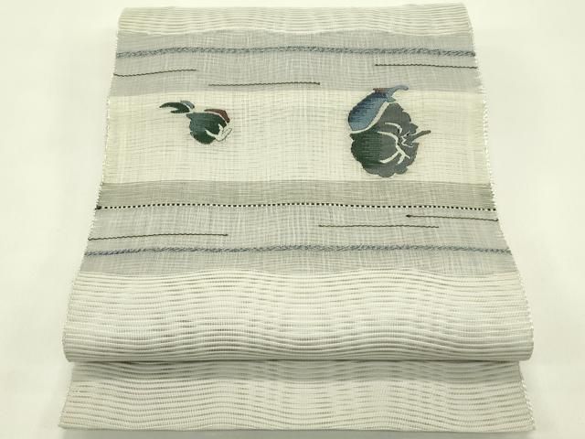 平和屋着物＊夏物　八寸名古屋帯　絽綴れ　成り物　正絹　逸品　CABI5411rv