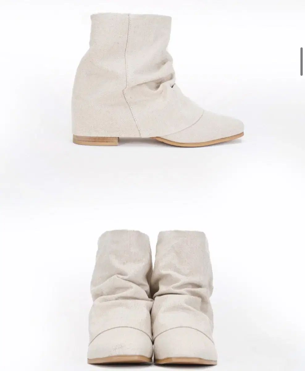 スリーツゥエイティー Linen Wrinkle Boots