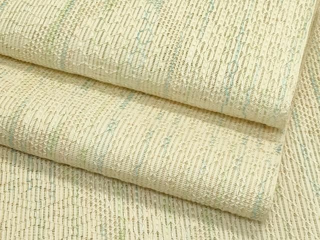 平和屋着物＊夏物　八寸名古屋帯　菱文様　正絹　逸品　CABI5366rv