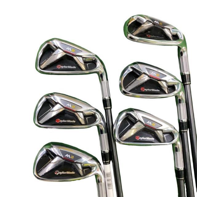 【中古】 テーラーメイド M2 6S アイアンセット IR TM7-216 (フレックスR) メンズ 男性用 右利き 右用 Cランク ゴルフクラブ