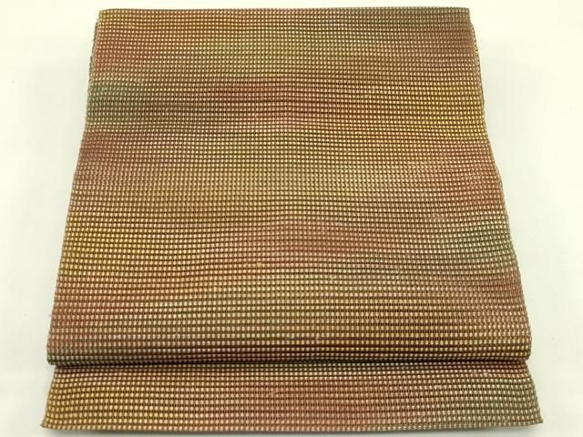 平和屋着物＊夏物　八寸名古屋帯　霞文　正絹　逸品　CABI5381rv 23,400円