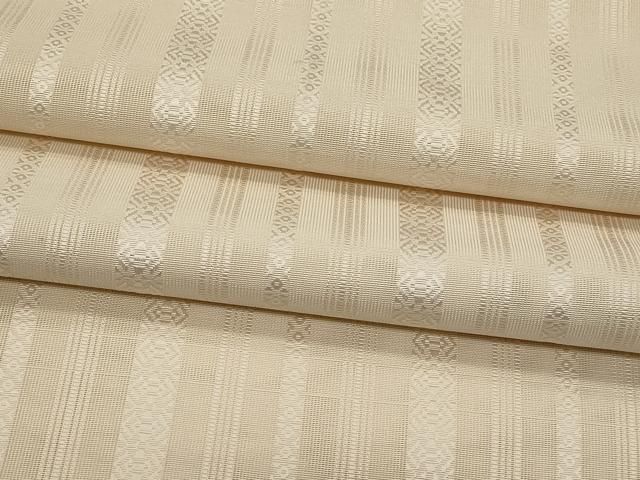 平和屋着物＊夏物　本場筑前博多織　八寸名古屋帯　紗献上　練色　正絹　逸品　CABI8500tx