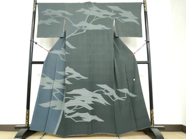 平和屋着物●伝統工芸士　田島輝久　訪問着　抽象文様　伊勢丹扱い　正絹　逸品　DABG2502ud