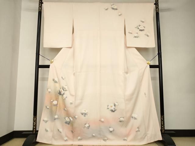 平和屋着物□訪問着 宝尽くし花文 暈し染め 金彩 正絹 逸品 未