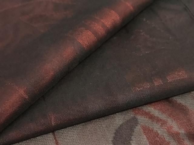 平和屋着物＊夏物　小紋　紗　幾何学文様　正絹　逸品　AABJ8138jd