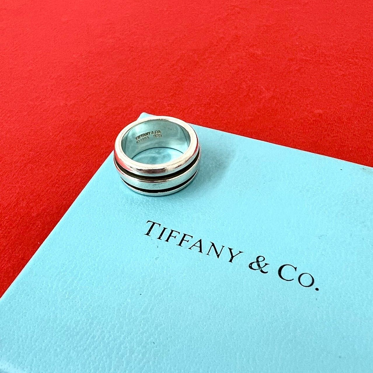 【美品】ティファニー グルーブドダブルライン ブレスレット シルバー925 極 美品 TIFFANY&Co. ティファニー ヴィンテージ グルーブド ダブル