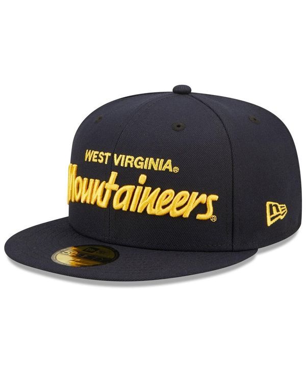 ニューエラ メンズ アクセサリー 帽子 New Era Mens Navy West Virginia Mountaineers Griswold 59FIFTY Fitted Hat Navy ネイ