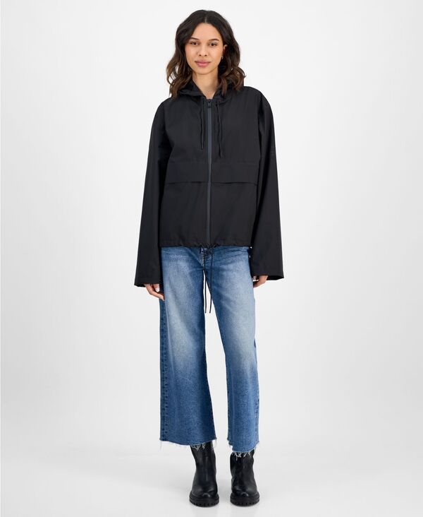レインズ レディース アウター ジャケット・ブルゾン ジャケット Rains Womens ZipFront Hooded Drawstring Jacket Black ブラック 46,080円